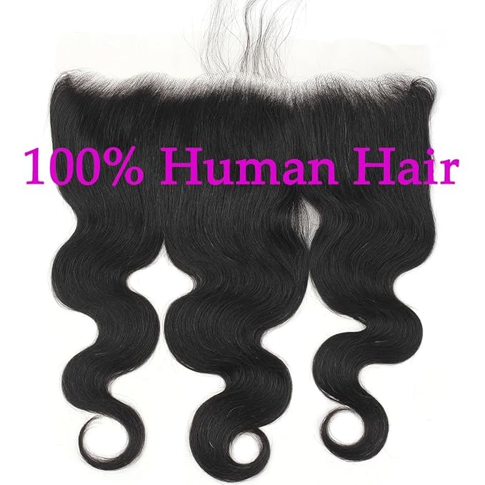 13x4 Skinlike HD Lace Frontal Closure Body Wave Human Hair Ear to Ear Frontal 14inch Brazilian Straight Virgin Hair Pre Plucked Natural Hairline Nature Black