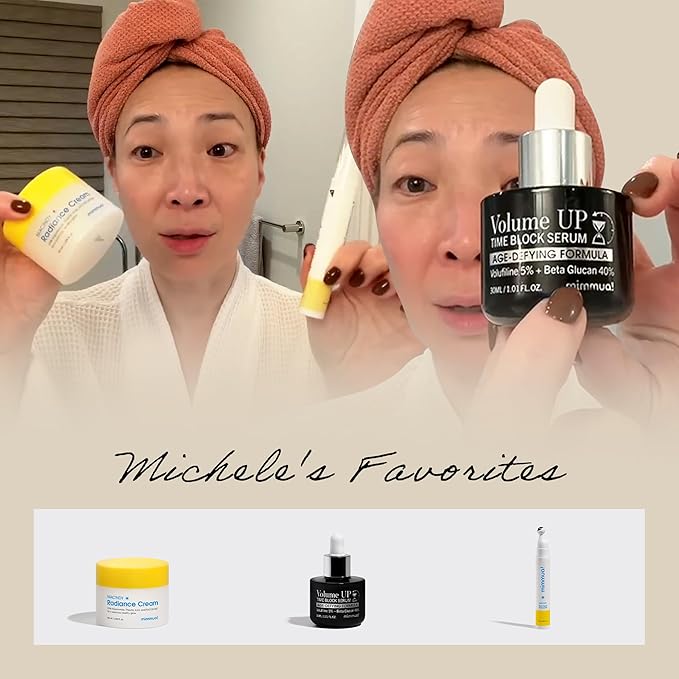 Volume Up Time Block Serum | Anti-Aging 5% Volufiline + 40% Beta Glucan | Plumps Wrinkles by Stimulating Fat Cell Production | Undereye, Forehead, Frown Lines&Neck Wrinkles | 30ml / 4pcs