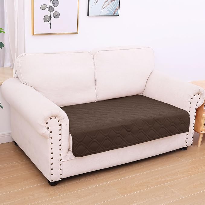 Waterproof Dog Bed Blanket - Soft Pet Blanket & Sofa Cover for Dogs | Reversible Washable Furniture Protector, Couch Covers for Pets (30x53 Inch, Chocolate/Dark Grey)