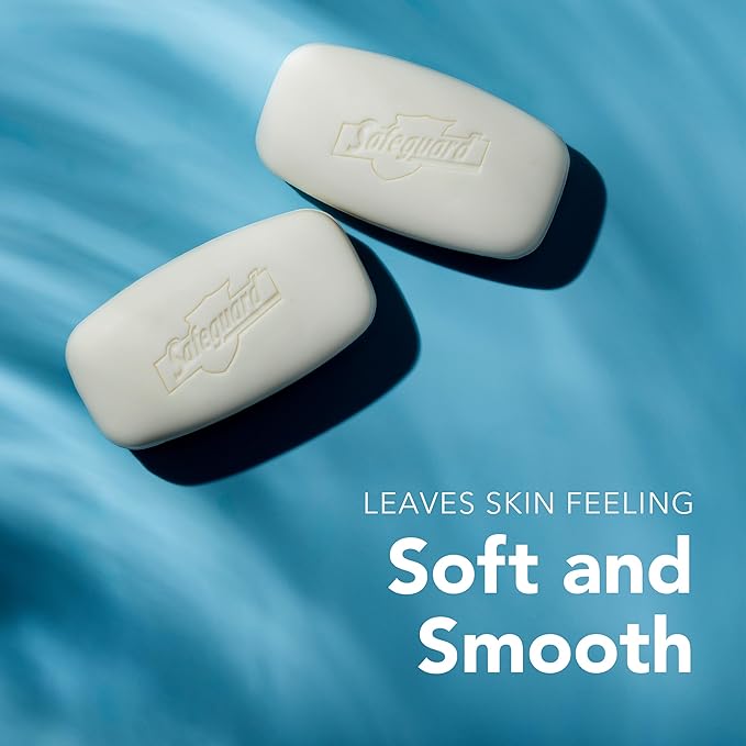Safeguard Micellar Deep Cleansing Bath Bar Soap, Washes Away 99 Percent of Bacteria, Leaves Skin Soft, Made with Plant Based Cleansers, Fresh Clean Scent with Aloe, 3.2 oz (8 Count)