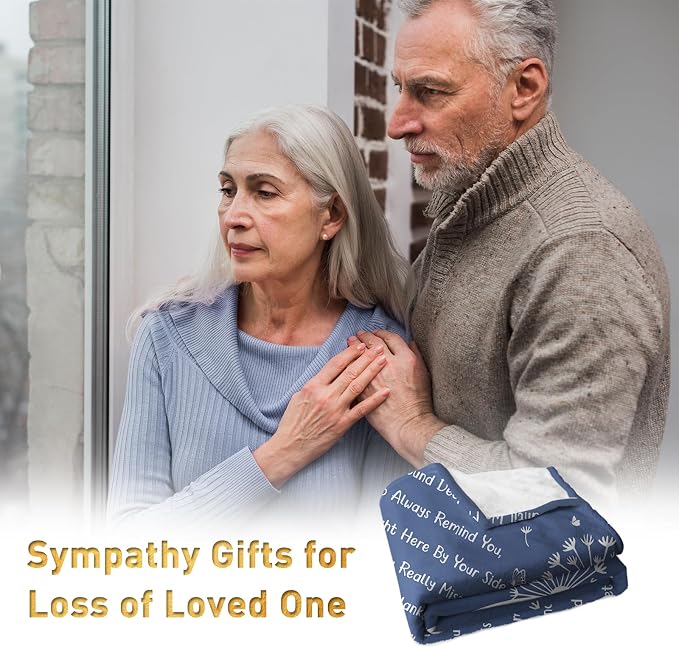 Memorial Gifts, Sympathy Gifts for Loss of Loved One, Blanket 60" x 50" | Bereavement Gifts, Grief Gifts for Women, Memorial Gifts for Loss of Mom Dad, Sympathy gifts, In Memory of Loved One Gifts