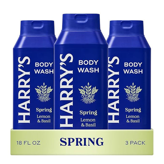 Harry's Men's Body Wash - Spring - (3 Pack) 18 fl oz - Shower Gel for Men - No Parabens, Sulfates, or Dyes