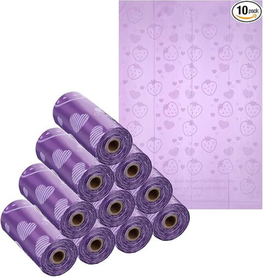 150PCS Sanitary Napkin Disposal Bags,Scented Disposable Period Bag,Personal Care Tampon Disposal Bags,Mini Sanitary Bag for Feminine Products(Purple)