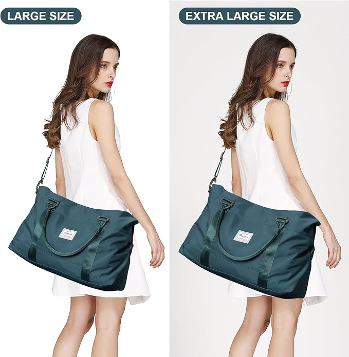 Travel Duffel Bag, Carry On Overnight Weekender Bags for Women | Travel Bag with Wet Pocket & Trolley Sleeve, For Spirit Airlines 18x14x8 Personal Item Bag