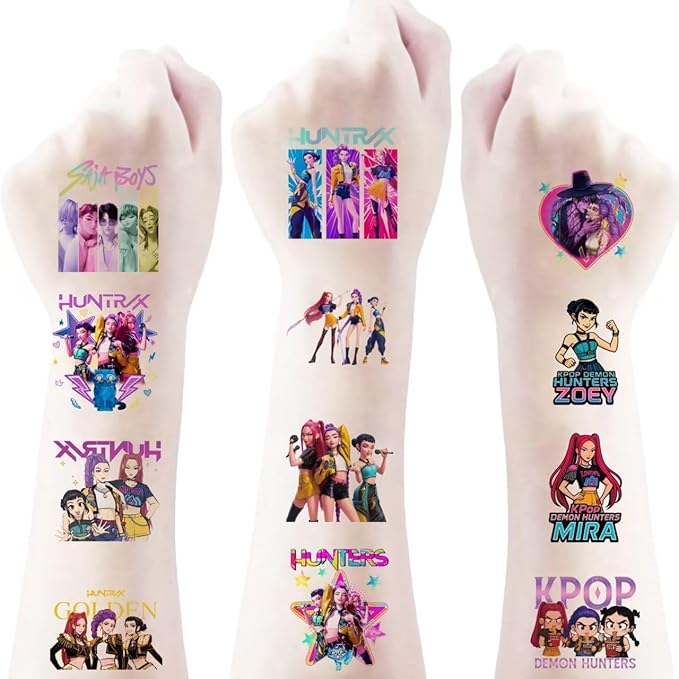 50Pcs Temporary Tattoos for Kids Decal Temporary Tattoos Body Stickers for Birthday Party Decorations,DIY Activity Supplies