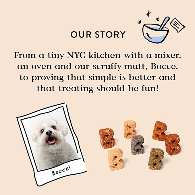 Bocce's Bakery Dailies Good Hair Dog Treats for Skin & Coat Support,Wheat-Free Dog Treats,Made with Real Ingredients,Baked in The USA,All-Natural Soft & Chewy,Salmon Recipe,6 oz,(Pack of 2)