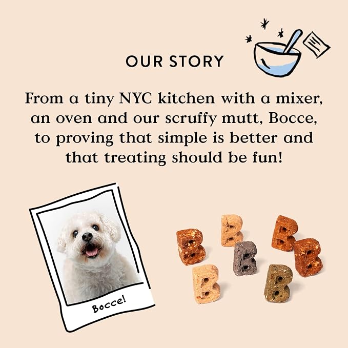 Bocce's Bakery Banana Bacon Crispy Dog Treats, 10 oz | Oven Baked, Wheat-Free Everyday Crispy Dog Treats - Made with Real, Limited Ingredients and Baked in The USA