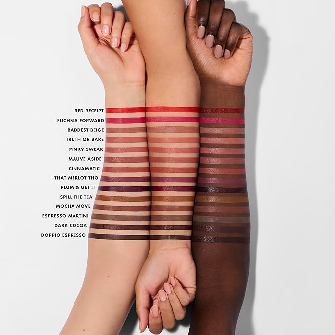 e.l.f. Cream Glide Lip Liner, Highly-Pigmented Pencil For Shaping & Sculpting Lips, Semi-Matte Finish, Vegan & Cruelty-Free, Mocha Move