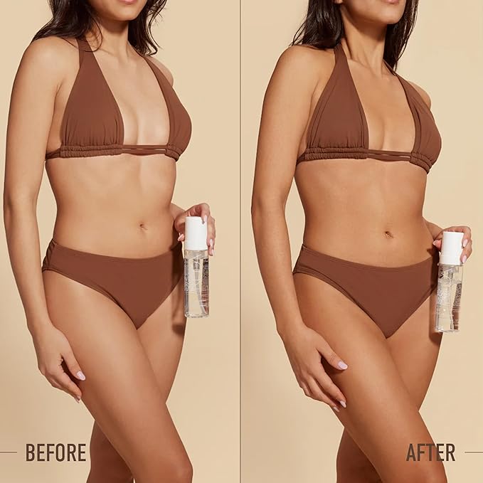 Nuda Self Tanning Water Mousse - Medium to Dark | Streak & Transfer-Free Clear Self Tanner | Hydrating Sunless Tanner for a Natural Look | Lightweight Fragrance-Free Self Tanning Mousse, (6.4 Fl Oz)
