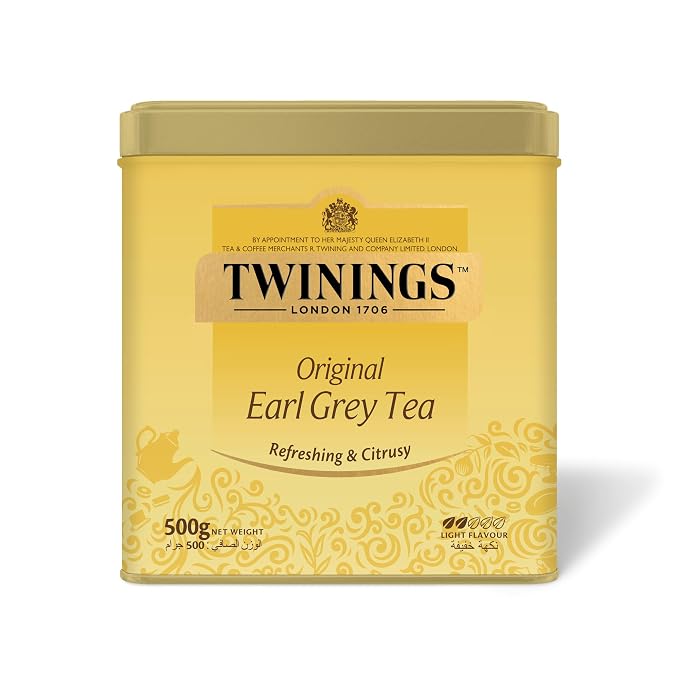 Twinings Earl Grey Loose Leaf Black Tea, 17.64 Ounce (500g) Tin, Caffeinated, Enjoy Hot or Iced