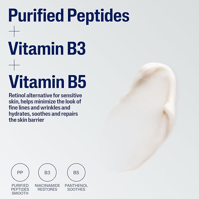 Cetaphil Healthy Renew Moisturizing Day Cream 1.7 Oz, with SPF 30, Skin Tightening Anti Wrinkle Cream for Face with Peptides, Fragrance Free, Retinol Alternative For Sensitive Skin, (Pack of 2)
