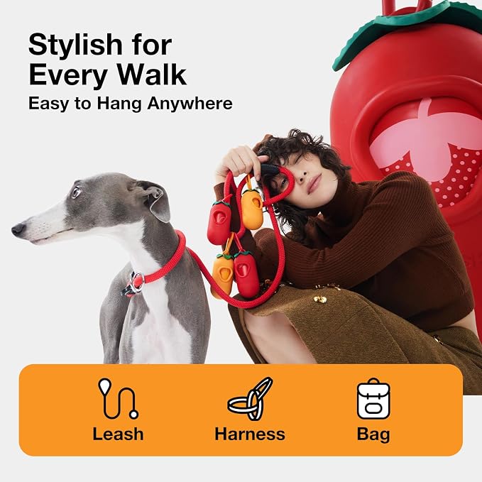VETRESKA Citrus Scented Dog Poop Bags, 540 Counts, Leak Proof | Extra Thick and Large Pet Waste Bags for Dogs Walking and Cat Litter, 36 Refill Rolls