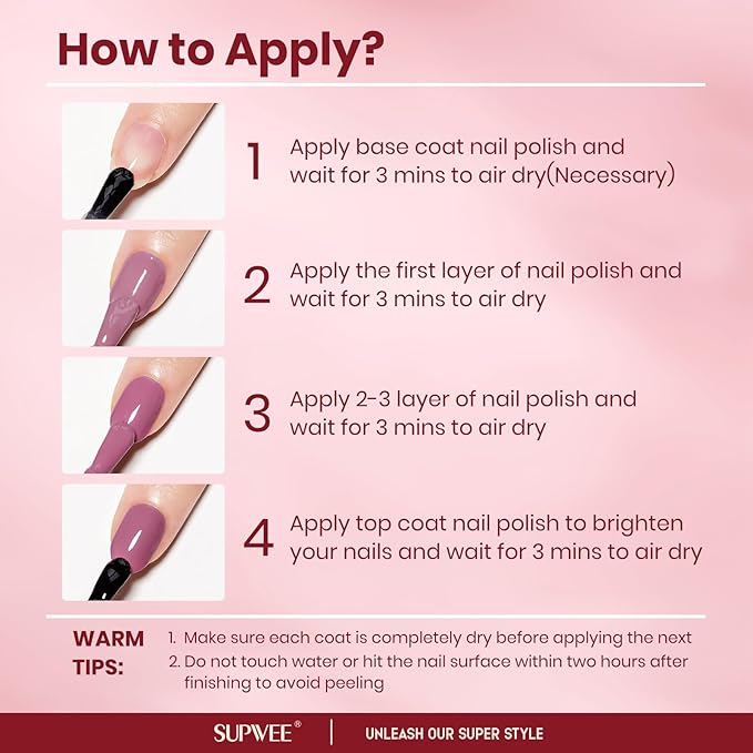Nude Nail Polish Set,6 Colors Quick Dry Regular Natural Nail Polish White Light Pink Winter Neutral Color Fingernail Polish Nail Lacquer High Glossy Nail Manicure DIY Salon Gift for Women Girl