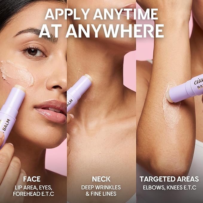 Calcium Multi Balm Stick - Collagen Moisturizing Cream Stick for Hydrating and Firming - Suitable for Eyes, Neck, and Face