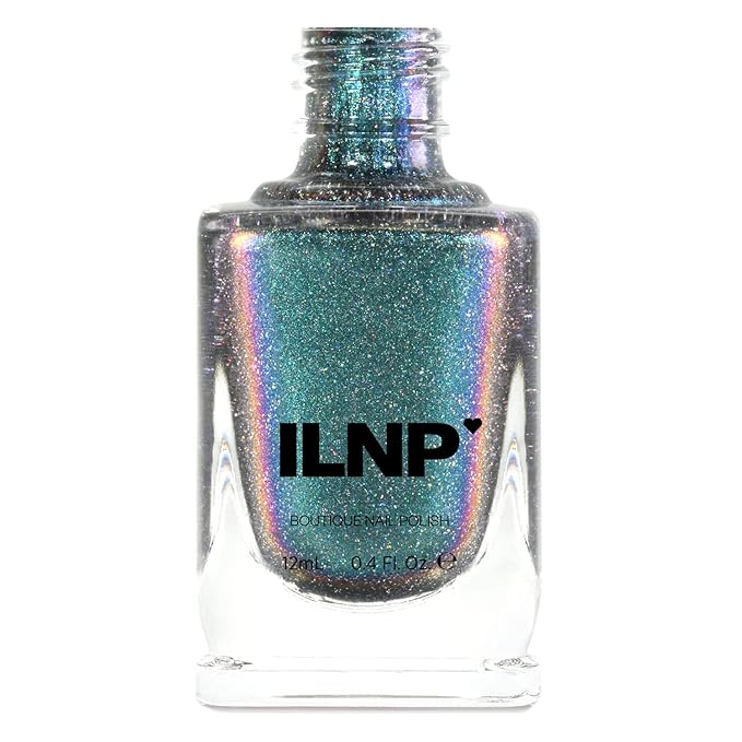 ILNP Stardust (H) - Unique Silver to Teal Holographic Ultra Chrome Nail Polish