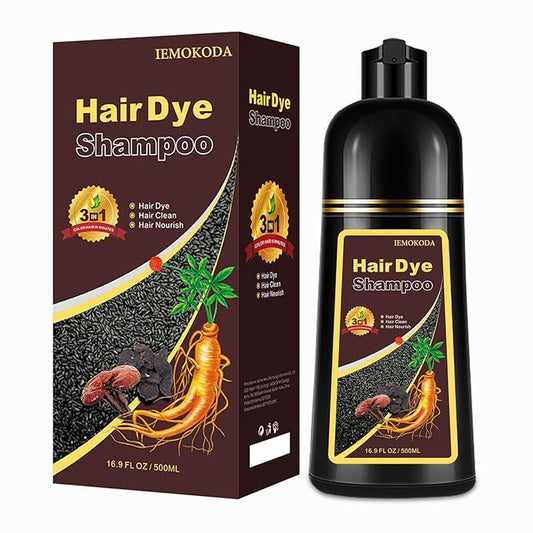 Agthyuve Hair Dye Shampoo 3 in 1, Chestnut Brown Hair Dye 16.9 FL Oz, Hair Shampoo, Semi-Permanent Hair Color Shampoo, Lasts 30 Days (Chestnut Brown)
