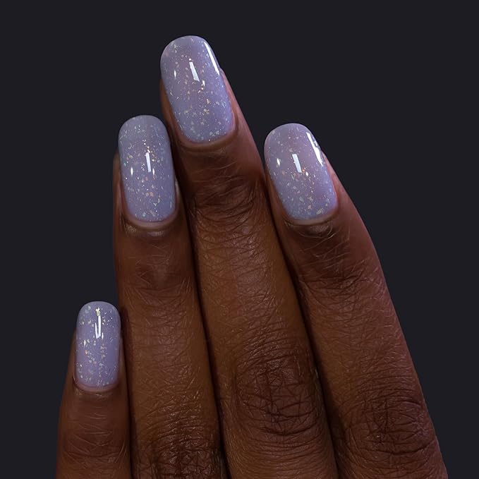 ILNP Pitter Patter - Cloudy Periwinkle Flakie Shimmer Nail Polish