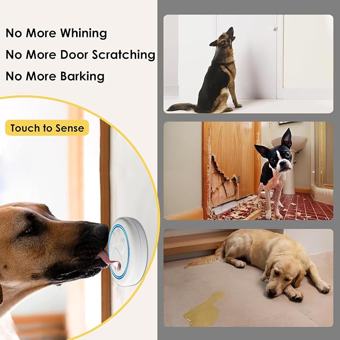 FullHouse Dog Doorbell for Potty Wireless Doggy Bell Training to Go Outside