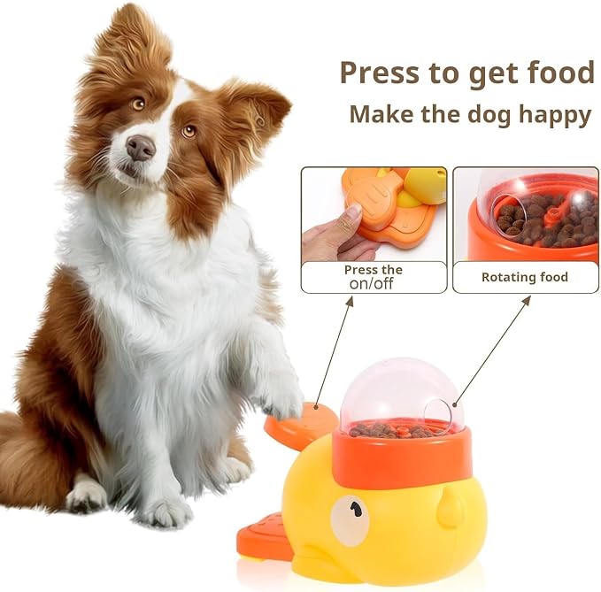 Small Dog Interactive Treat Dispenser Toy, Food Puzzle Slow Feeder | Interactive Slow Feeder Puzzle & Food Dispensing Toy, Mental Stimulation Puppy Chew Toy for Healthy Digestion & IQ Training