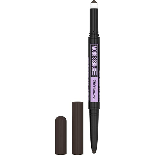 Maybelline New York Maybelline Express Brow 2-in-1 Pencil and Powder, Black Brown, 0.02 Fl. Ounce ., 262 Black Brown, 0.02 fluid_ounces (Pack of 2)