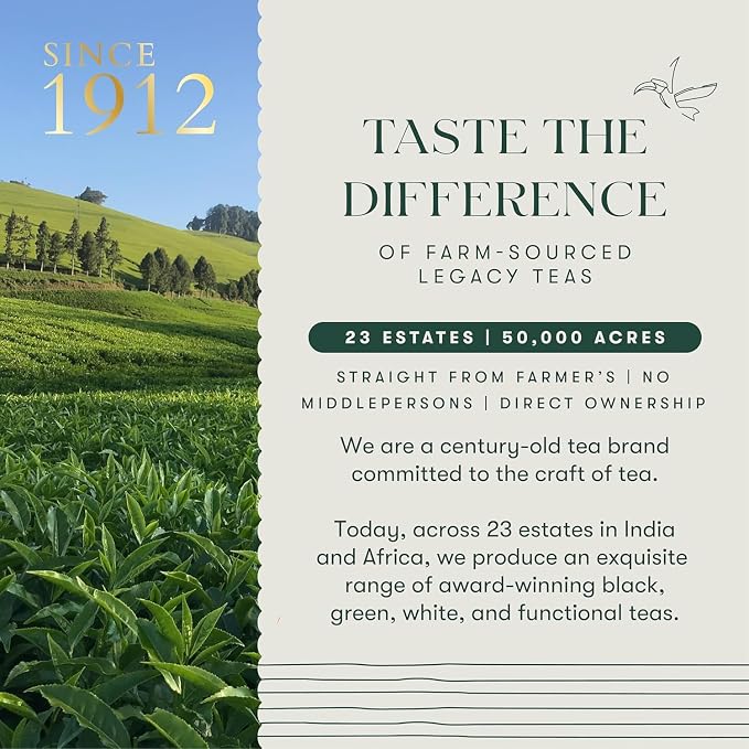 Luxmi Estates Peach Mint Tea with Cinnamon Ginger Hibiscus, 50 cups (100g/3.5oz) | Caffeine-Free