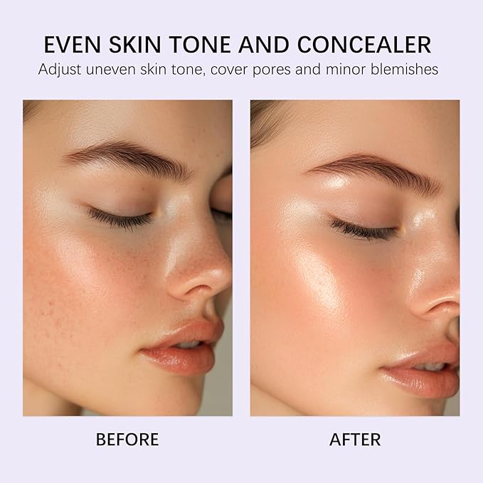 Foundation for Mature Skin–Hydrating Age-Defying Makeup Coverage Balm Foundation, Non-Settling Formula for Older Women, Blurs Fine Lines, Satin Finish for All Skin Types (Light/Medium)