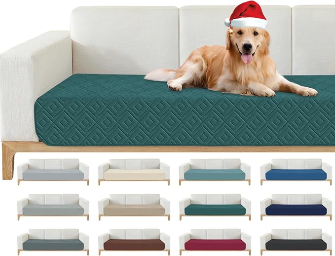 2026 Waterproof Sofa Dog Blanket (30"x70") Comfy Couch Sofa Mat for Pets with Anti-Slip Back, Universal Incontinence Lightweight Liner Pad for Furniture Car Picnic etc Durable Washable, Teal Green