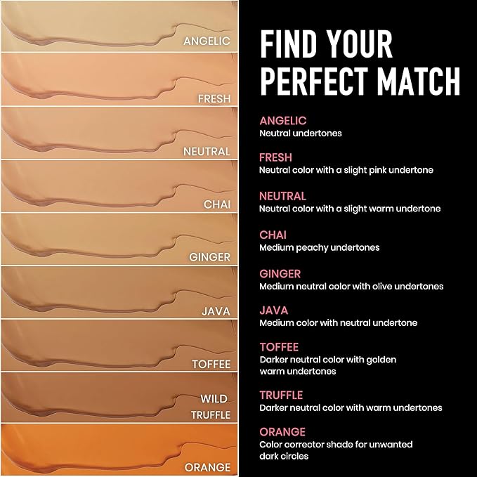 Frankie Rose Cosmetics Our Lil’ Secret Concealer - Full, Long Lasting Coverage for Dark Circles and Fine Lines - Easy to Blend - Soft, Smooth Complexion - Chai