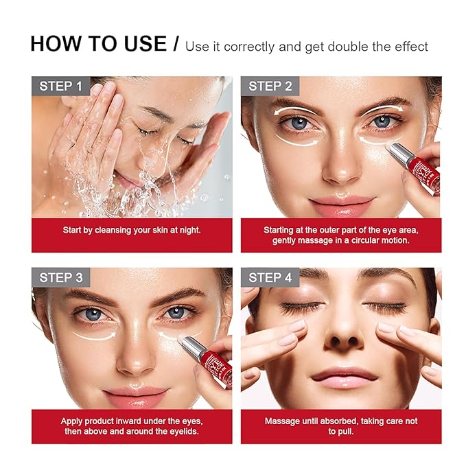 Retinol Eye Stick with Collagen,Hyaluronic Acid for Dark Circle, Wrinkles,Eye Balm Moisturizes Anti Aging,Visible Results in 3-4 Weeks, Retinol Eye Cream For Puffiness and Bags Reduces Fine Lines