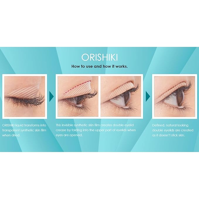 D-UP ORISHIKI Eyelid Skin Film, Invisible Eyelid Lifter, Natural Eye Lid Defining Makeup Stick, Double Eyelid Lift for Droopy Eyes, Japanese Instant Natural Eye Makeup, Invisible Film Eyelid Maker