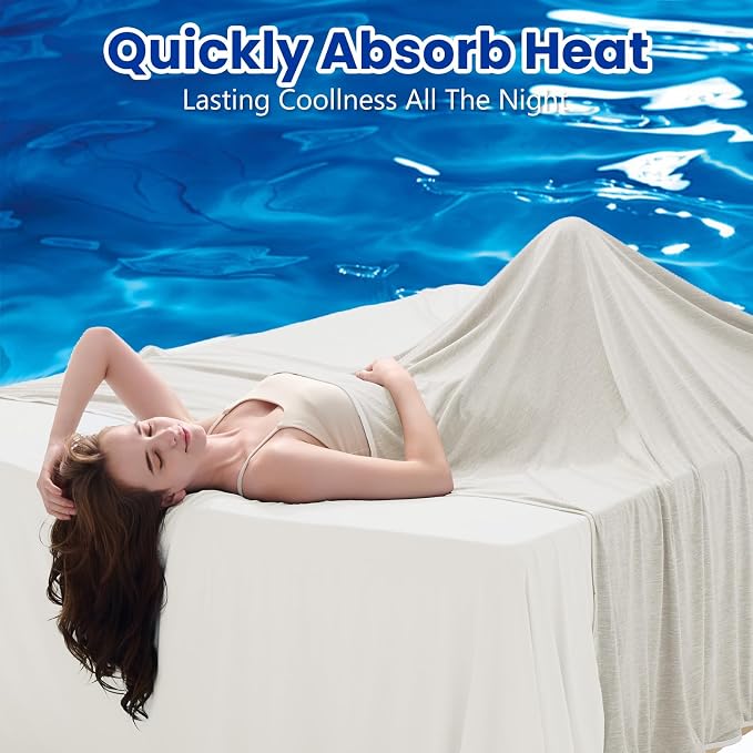 Cooling Blanket(60"x90"Twin Size)for Night Sweats Absorbs Heat to Keep Adults, Children Cool on Warm Nights, Q-Max 0.5 Cooling blankets for Hot Sleepers, Ultra-Cool Lightweight Blanket for Bed | Absorbs Heat Cold Summer Blanket for Night Sweats & Menop...