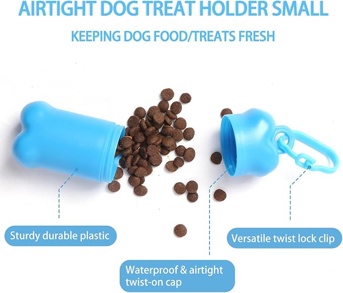 Portable Dog Treat Pouch for Pet Training, 1 piece(Dark Green) | Mini Treat Holder Small Dog Treat Bag and Training Container