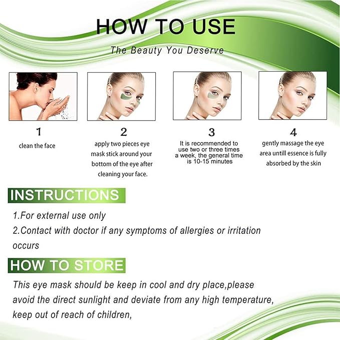 30 Pairs Lip Mask Under Eye Masks Patches, Crystal Collagen Hydrating Moisturizing Smoothing Lips Gel Pads for Puffy Eyes Bags,Dark Circles,Puffiness,Fine Lines,Wrinkles,Anti-Aging Seaweed