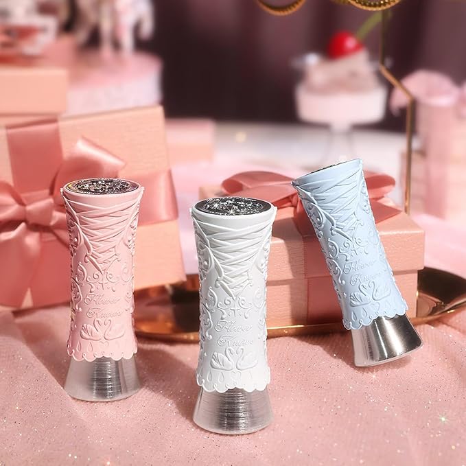 Flower Knows Swan Ballet Shine Lipstick,Hydrating Solid Lip Gloss,Moisturizing Red Tinted Lip Balm-Long Lasting Lip Gloss in Balm for Girls&Women,Vegan & Cruelty-Free(B08 Dancing Shoes)