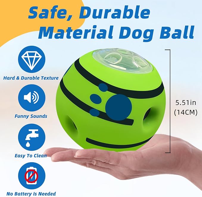 Interactive Puzzle Dog Treat Ball, XL, 5.51 in (14 cm) | Treat Dispensing, Enrichment Toy