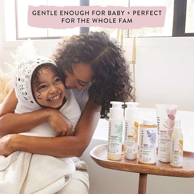 The Honest Company Hydrating Face + Body Lotion | Fast Absorbing, Naturally Derived, Hypoallergenic | Lavender Calm, 8.5 fl oz