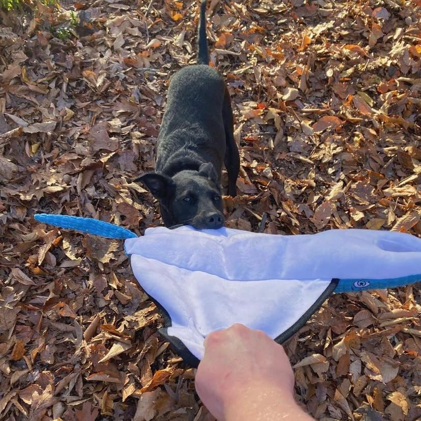 SmartPetLove Snuggle Puppy Tender-Tuffs Tug Dog Toy, Blue Stingray - Large