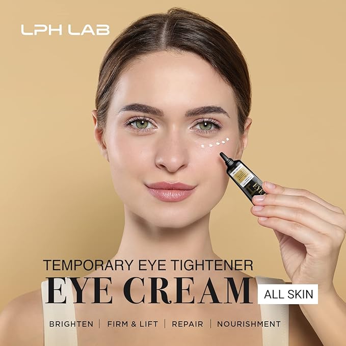 Temporary Eye Tightener Eye Cream, Instant Reduces Under-Eye Bags, Dark Circles&Puffiness, Anti Aging Fine Lines, Firm That Delicate Skin Under Your Eyes 0.5 oz