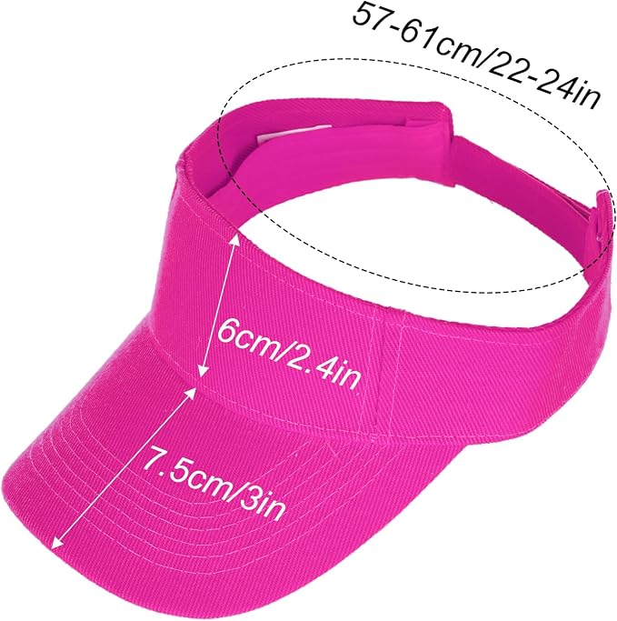 Topbuti Sports Sun Visor Hats for Women Men Adjustable Cotton Beach Baseball Tennis Golf Hat Caps UV Protection Visors