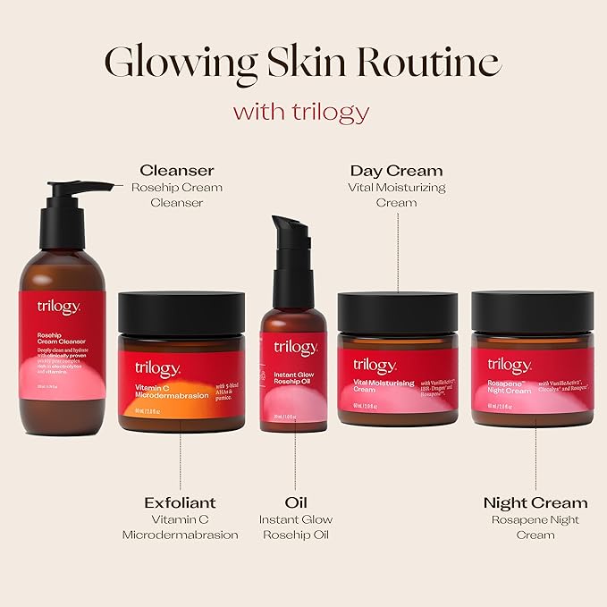 Trilogy Rosehip Cream Cleanser, New Formula with Prickly Pear, 3.38 fl oz