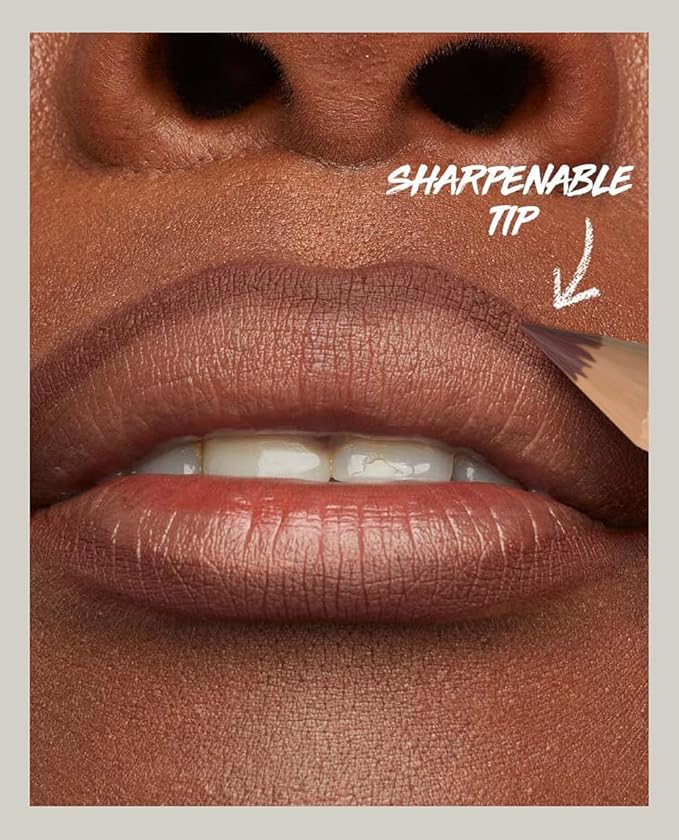 Beauty Glazed 6pcs Nude Brown Lip Liner Makeup Set - Waterproof & Smudge-Proof Matte Pencil, Long-Lasting & Durable, Smooth & Easy Glide, Non-Smudge, Contouring, Filling & Layering (PINK-ROSY Set)