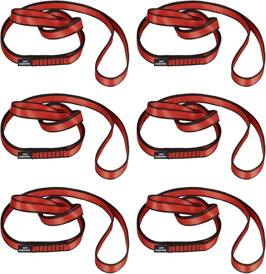 18MM Nylon Climbing Sling Runner 23KN CE2008/EN566 Strong Webbing Straps for Rock Climbing,Mountaineering, Rappelling, Swing, Yoga Hammock etc