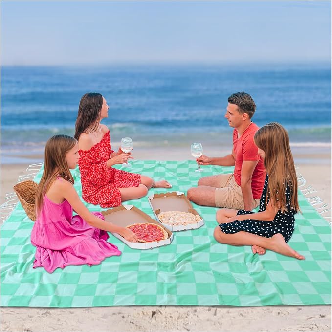 Antfuny Turkish Beach Towels Extra Throw Queen Full Size Quilt Blanket Thin Lightweight Cooling Large Towel for Summer Ice Cold Bedspread Linen Bed Sheet Hot Sleeper Items Breathable Comforter