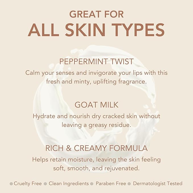 Dionis Goat Milk Hand & Body Cream Peppermint Twist 3.3oz (Pack of 1)