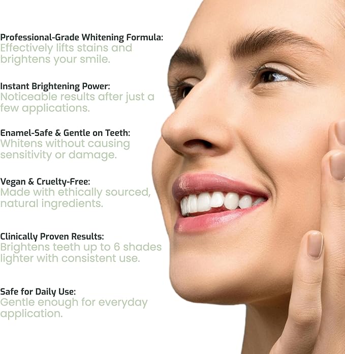 Nudge Advanced Whitening Kit, 10% Nano Hydroxyapatite Remin+ Toothpaste (4.5 oz) & EnamelGuard Whitening Gel Pen (2 ml), Fluoride-Free, Sensitivity-Friendly, Plaque Control, Strengthens Teeth