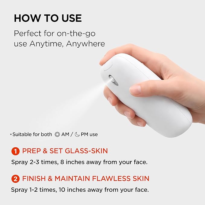24/7 Colostrum Ampoule Mist - Glass skin with Long Hydration, Poreless Smooth Skin, Before & After Makeup, Hyaluronic Acid and Vitamin, For All Skin types, 1.85 fl oz