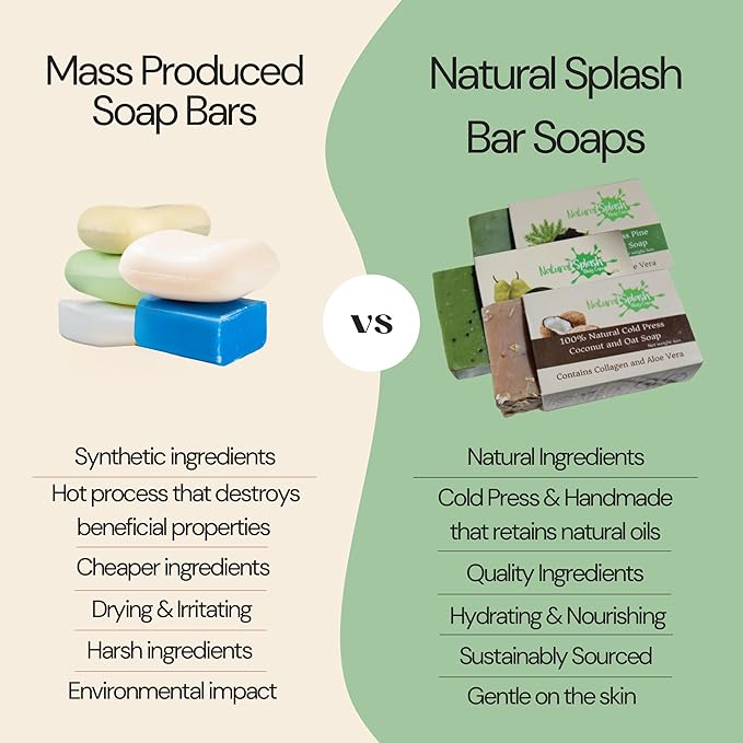 Natural Handmade Cold Press Bar Soap – Pear with Chia and Turnip Seeds - Aloe Vera and Vegetable Collagen – Soft Exfoliating Formula