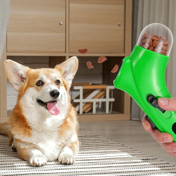 FRCOLOR 3 Pack Dog Snack Launcher Interactive Treat Launcher for Dogs and Cats Spring Loaded Pet Treat with Comfortable Grip Easy Load Feeding Toy for Training and Play 7.48 X 4.33 X 5.31 in