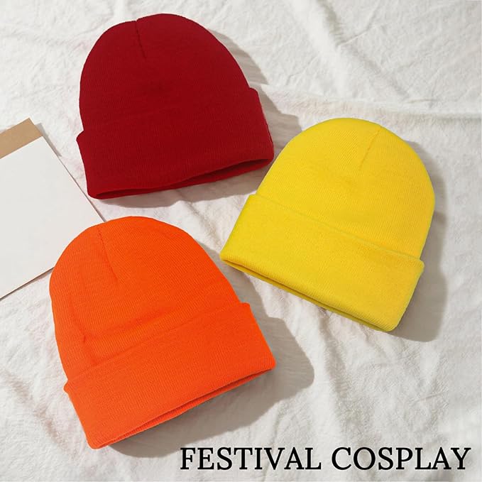 PFFY Unisex Beanie Hats for Men Women Knit Winter Beanies