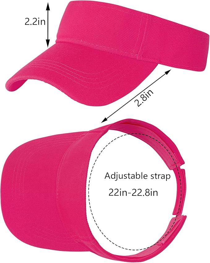 Marrywindix 1 Piece of Sport Wear Athletic Visor Sun Sports Visor Hat Visor Adjustable Cap for Women and Men